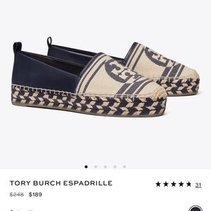 Tory Burch Pink and Navy Geometric Box